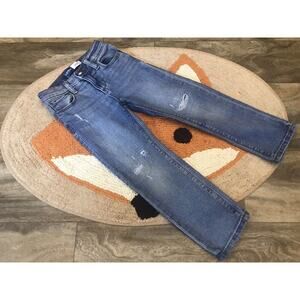 Old Navy Skinny Fit Toddler Boys 4T Ripped Medium Wash 360 Denim Jeans